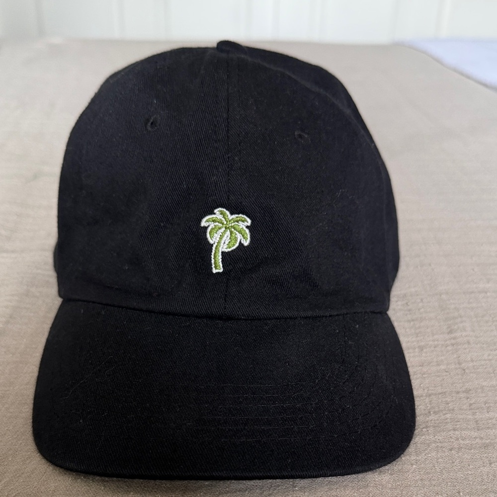 Banana Boat Black Cap with Palm Tree Embroidery